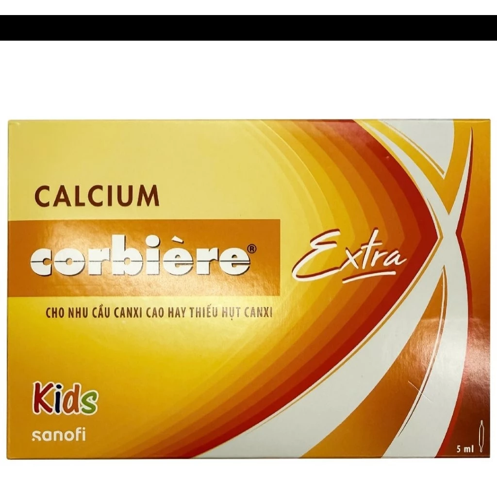 Calcium Corbiere 5ml – Phòng và điều trị thiếu canxi trẻ đang lớn, phụ nữ mang thai
