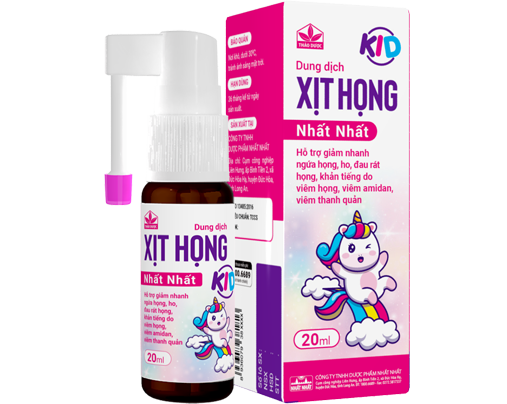 Xịt họng Nhất Nhất có hiệu quả với các bệnh lý ở trẻ không?