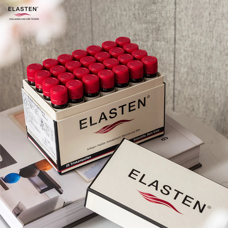 Collagen Elasten Hộp 30 ống x 25ml – Giúp Da Căng Mịn, Chống Lão Hóa, Tóc Chắc Khỏe