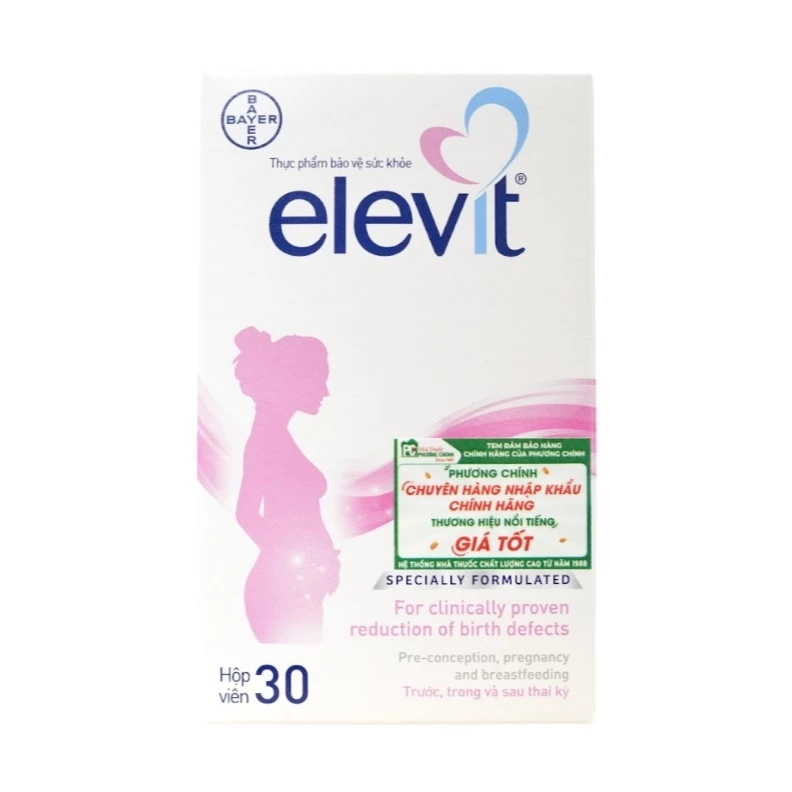 Elevit - Vitamin Tổng Hợp Dành Cho Phụ Nữ Trước Khi Thụ Thai Và 3 Tháng Đầu Thai Kỳ 30 Viên/Hộp - Ảnh 4