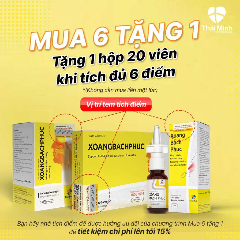 Viên uống Xoang Bách Phục Thái Minh - Hỗ trợ giảm triệu chứng viêm xoang, viêm mũi dị ứng - Hộp 20 viên& lọ 40 viên - Ảnh 4