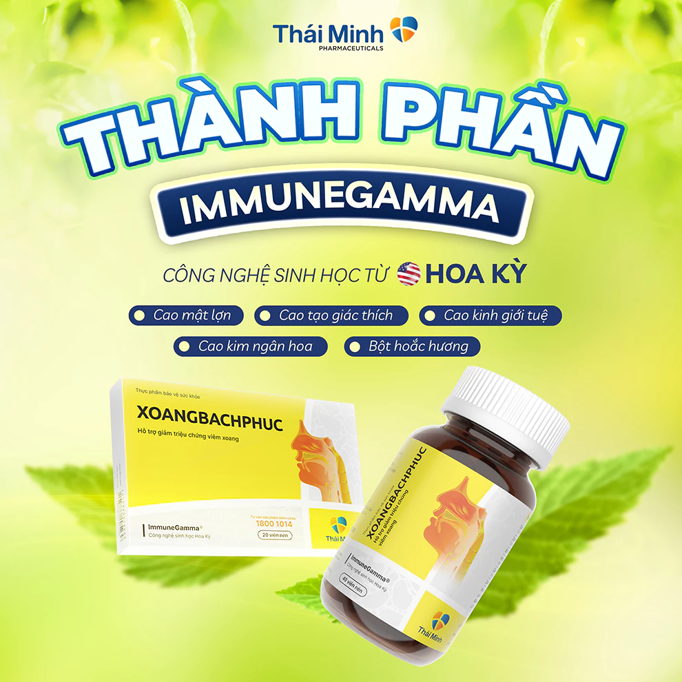 Viên uống Xoang Bách Phục Thái Minh - Hỗ trợ giảm triệu chứng viêm xoang, viêm mũi dị ứng - Hộp 20 viên& lọ 40 viên - Ảnh 2