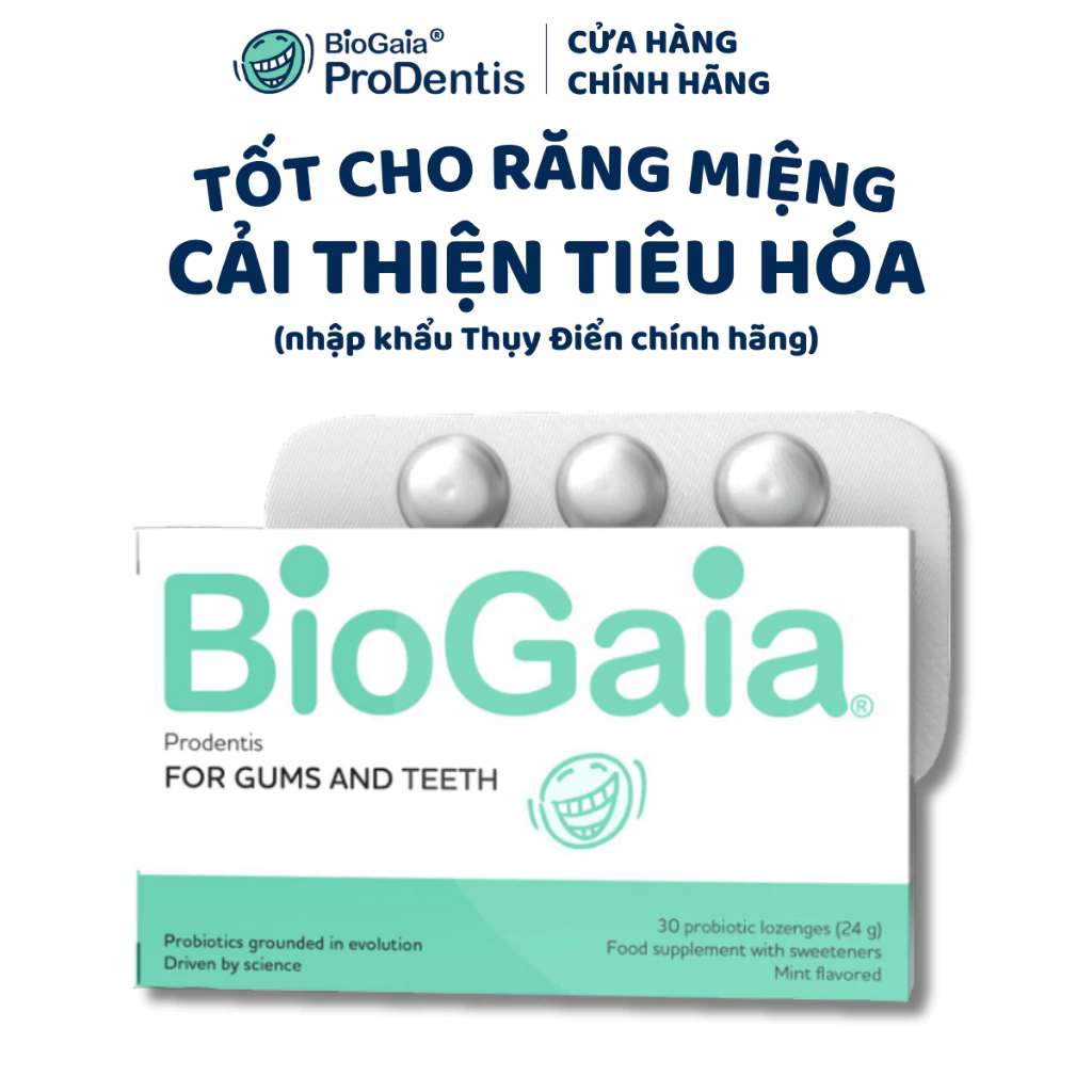 Men vi sinh BioGaia Prodentis cải thiện tình trạng răng miệng và tiêu hóa đường ruột