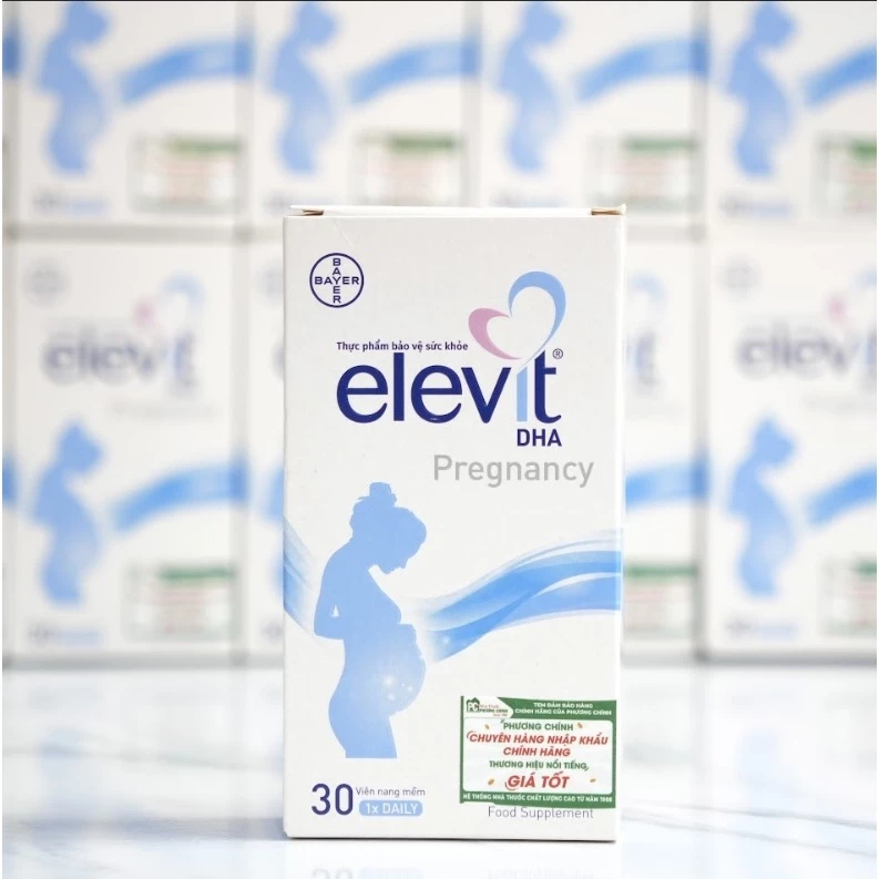 Elevit DHA – Vitamin Tổng Hợp Cho Bà Bầu 3 Tháng Giữa & 3 Tháng Cuối Thai Kỳ 30 Viên/Hộp