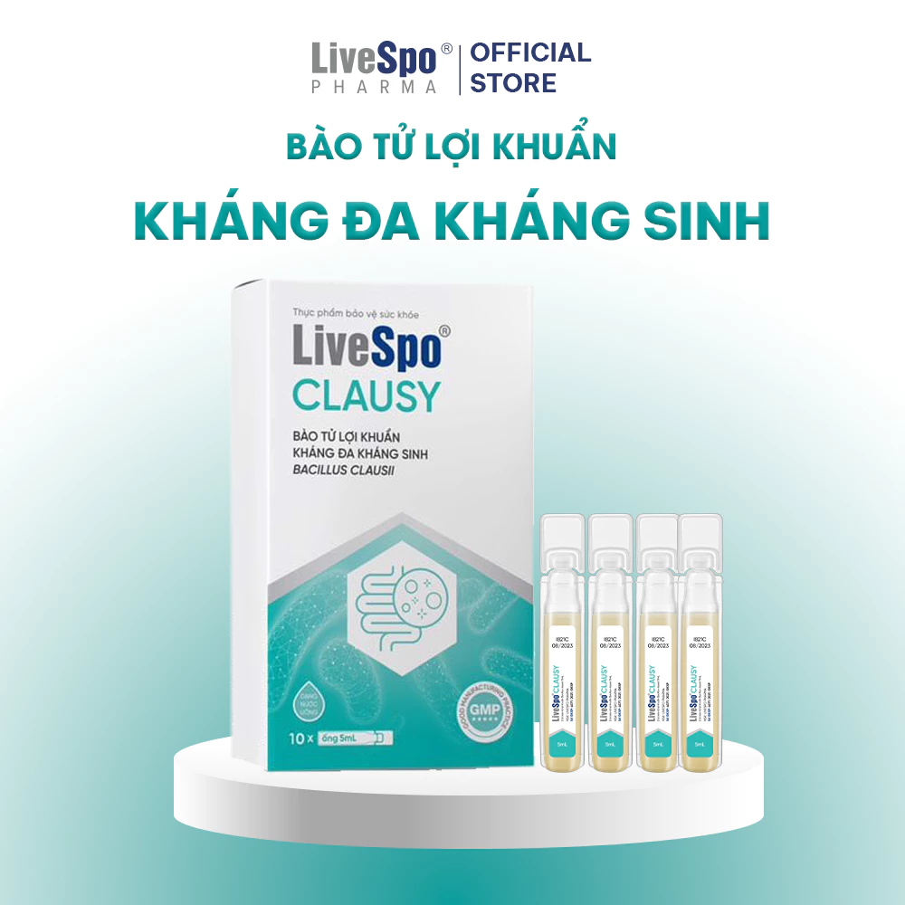 LiveSpo Clausy – Men vi sinh giúp tăng đề kháng, giảm rối loạn tiêu hóa
