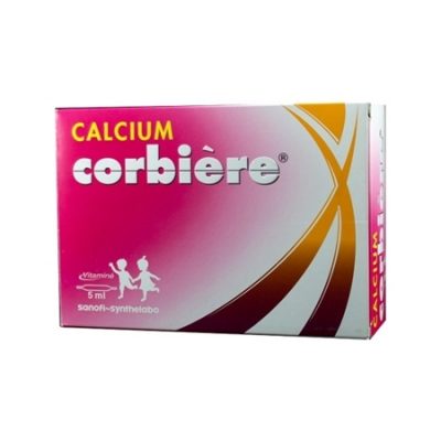 Calcium Corbiere 5ml - Phòng và điều trị thiếu canxi trẻ đang lớn, phụ nữ mang thai