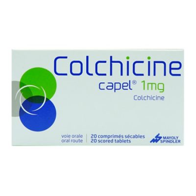 Viên uống Colchicine Capel 1mg - Điều trị và phòng ngừa bệnh gout - Hộp 20 viên