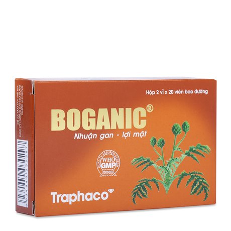 Viên uống bổ gan Boganic – Hộp 2 vỉ x 20 viên bao đường