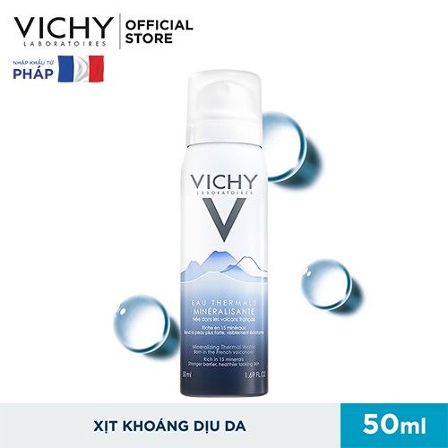 Nước xịt khoáng dưỡng da Vichy Mineralizing Thermal Water 50ml