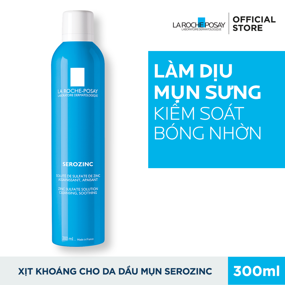 Nước khoáng giúp làm sạch & làm dịu da La Roche-Posay Serozinc 300ml