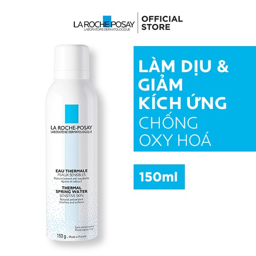 Nước xịt khoáng làm sạch và làm dịu cho da nhạy cảm La Roche-Posay Thermal Spring Water 150ml