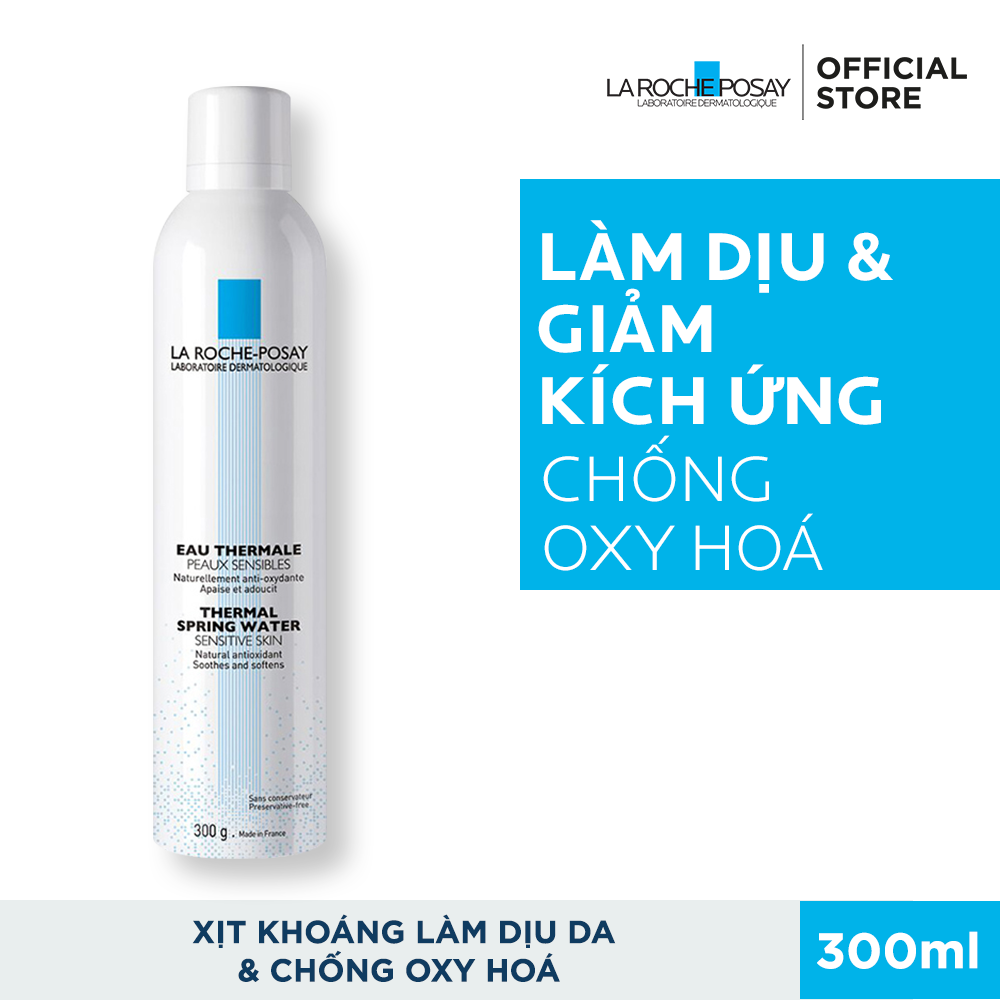 Nước xịt khoáng làm sạch và làm dịu cho da nhạy cảm La Roche-Posay Thermal Spring Water 300ml