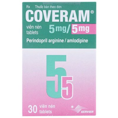 Viên uống Coveram 5mg/5mg Trị Tăng huyết áp - Lọ 30 viên