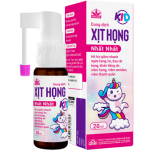 Xịt họng Nhất Nhất Kid - Cắt nhanh cơn ho