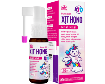 Xịt họng Nhất Nhất Kid - Cắt nhanh cơn ho