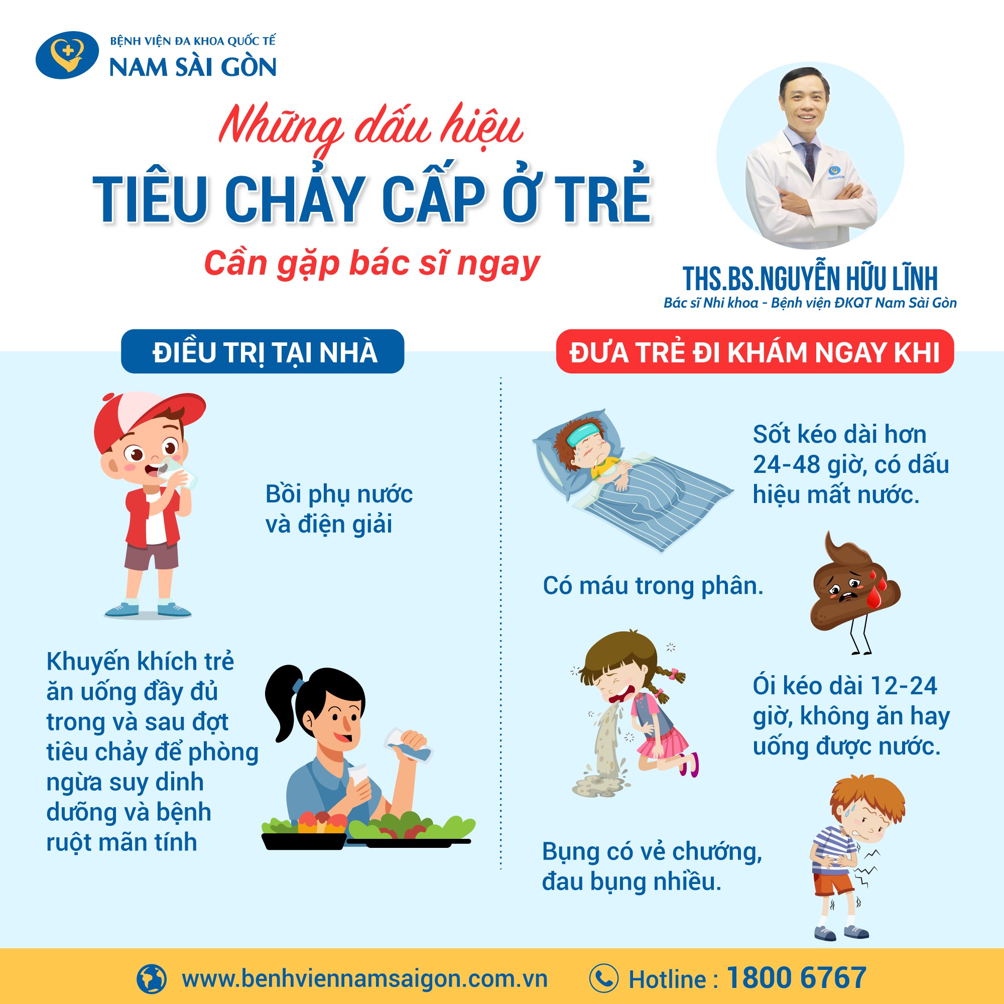 trẻ sơ sinh bị tiêu chảy