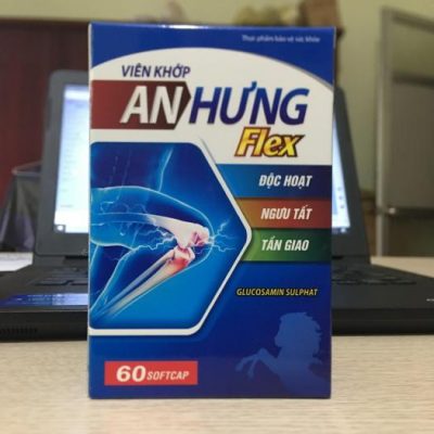 Viên uống Khớp An Hưng Flex - Hộp 60 viên - Glucosamin kết hợp thảo dược giúp giảm đau, nhức, thoái hóa