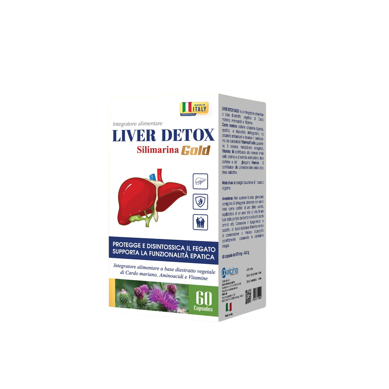 Liver Detox Silimarina Gold Erbex – Hỗ trợ giải độc gan, bảo vệ gan