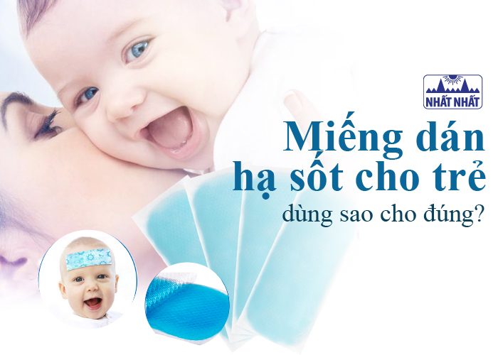 miếng dán hạ sốt cho trẻ