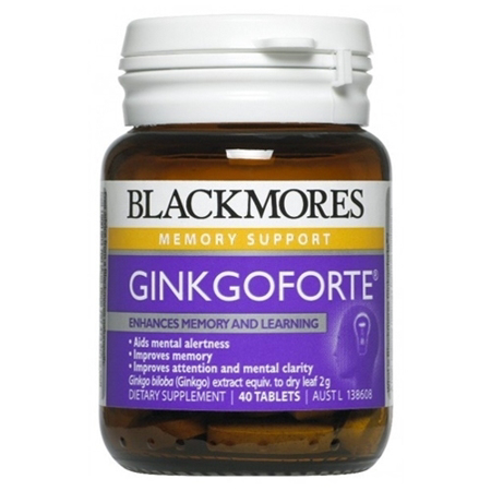 Blackmores GinkgoForte – Viên uống tăng tuần hoàn não