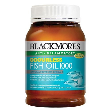 Blackmores Odourless Fish Oil 1000 – Bổ sung omega 3 giúp nâng cao sức khỏe