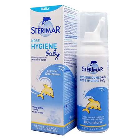 Xịt mũi Sterimar Nose Hygiene Baby cho trẻ từ 0-3 tuổi