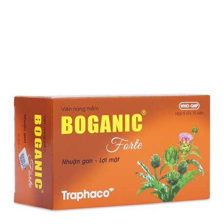 Viên uống bổ gan Boganic Forte – Hộp 5 vỉ x 10 viên nang mềm
