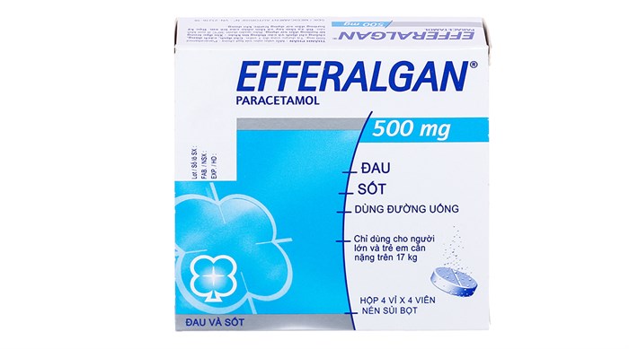 Thuốc giảm đau hạ sốt Efferalgan (Paracetamol 500mg) – Viên sủi