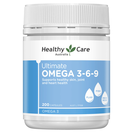 Healthy Care Ultimate Omega 3-6-9 – Bảo vệ sức khỏe tim mạch và não bộ – Lọ 200 viên