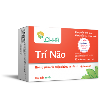 Lohha Trí Não – Hỗ trợ điều trị suy giảm trí nhớ, sa sút trí tuệ – Hộp 30 viên