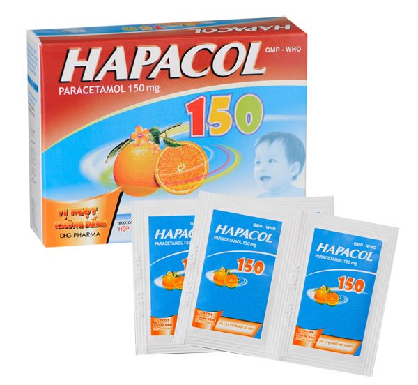 Hapacol 150mg – Giảm đau, hạ sốt các trường hợp: cảm, cúm, sốt xuất huyết…